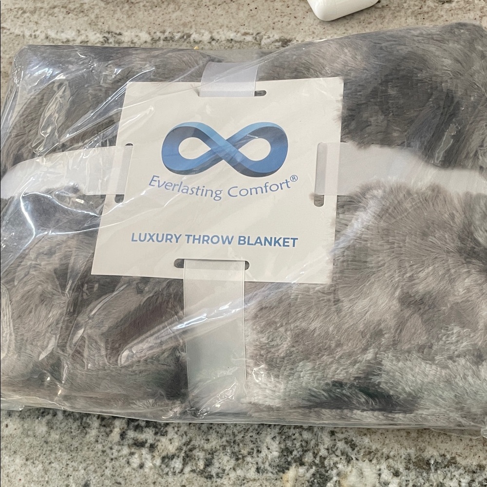 Gray Luxury Throw Blanket - Sealed Brand New